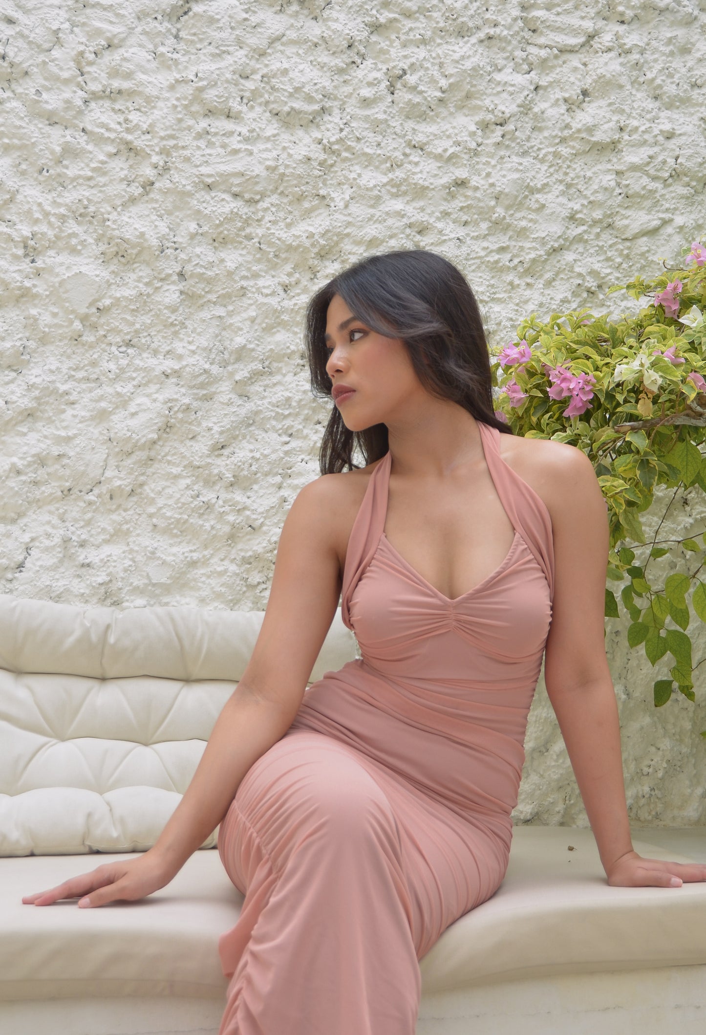 Barbarella Dress in Nude