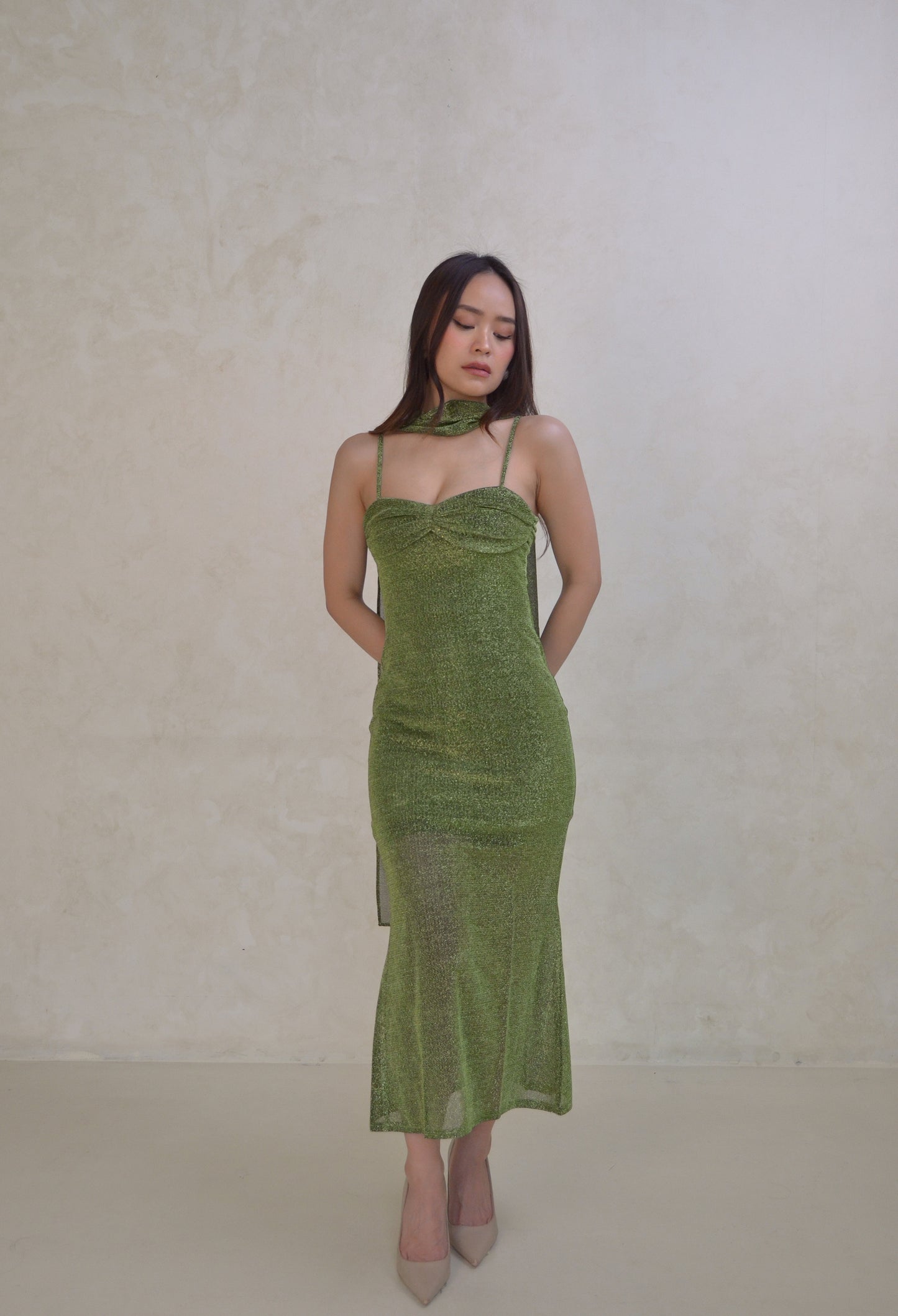 Bisou dress in Sage