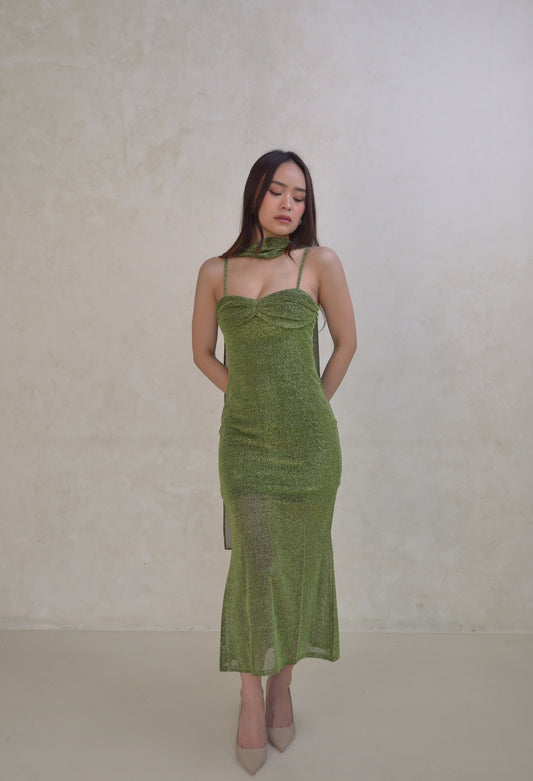 Bisou dress in Sage