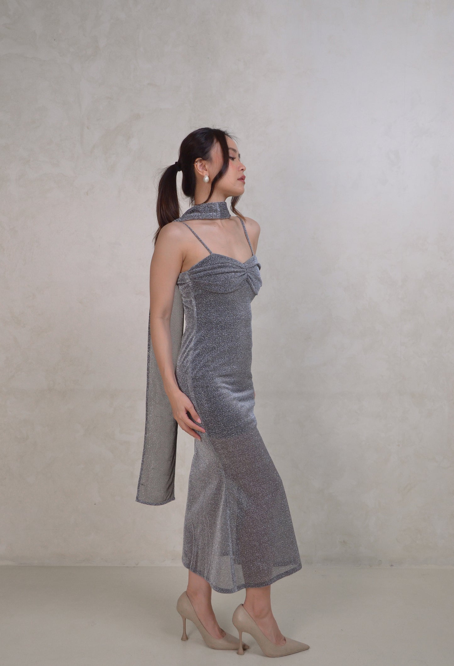 Bisou dress in Silver