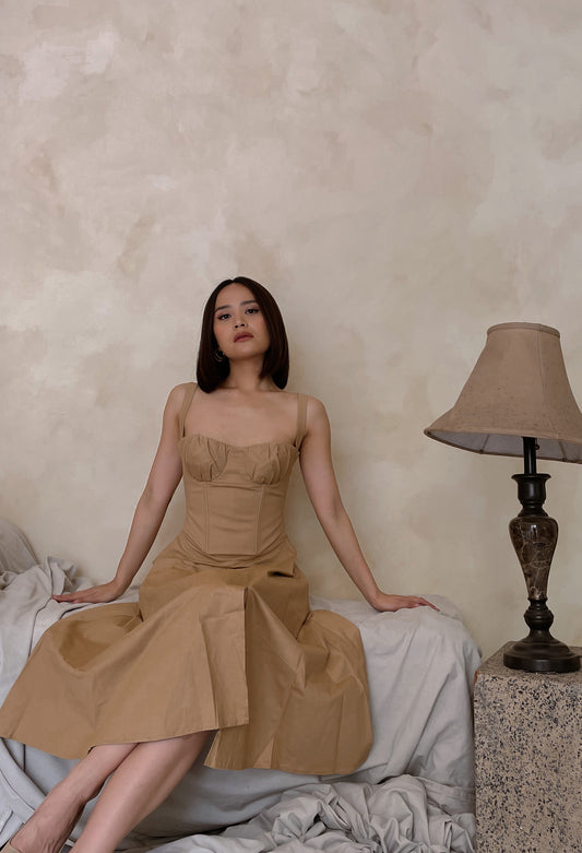 Melody Dress in Brown