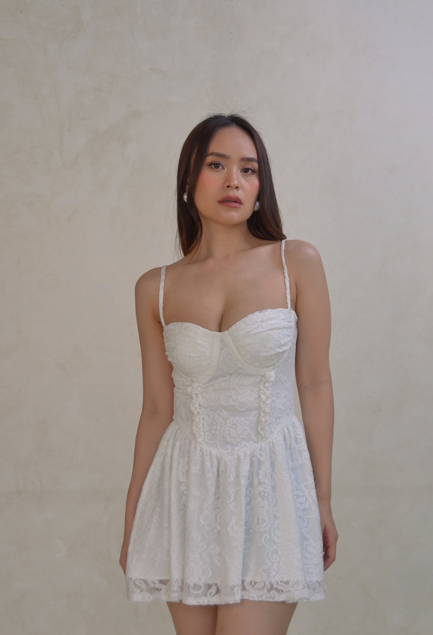 Pixie Underwire Dress in White