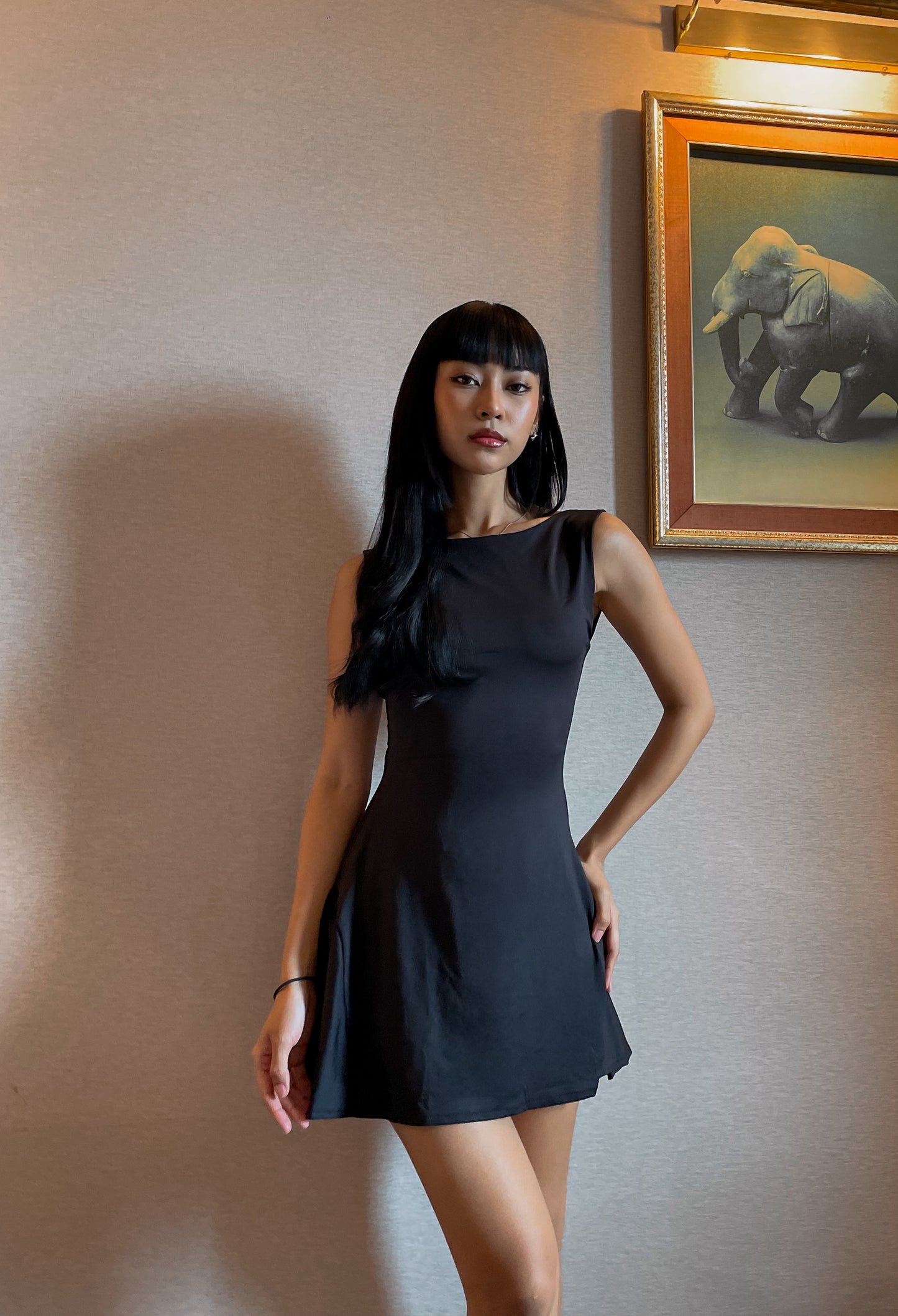 Sirena Mini dress in Black