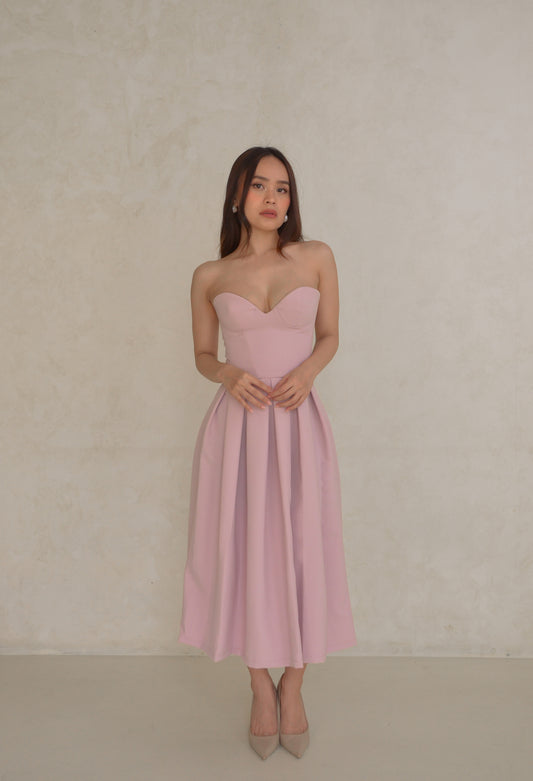 Supermodel Flare Dress in Pink