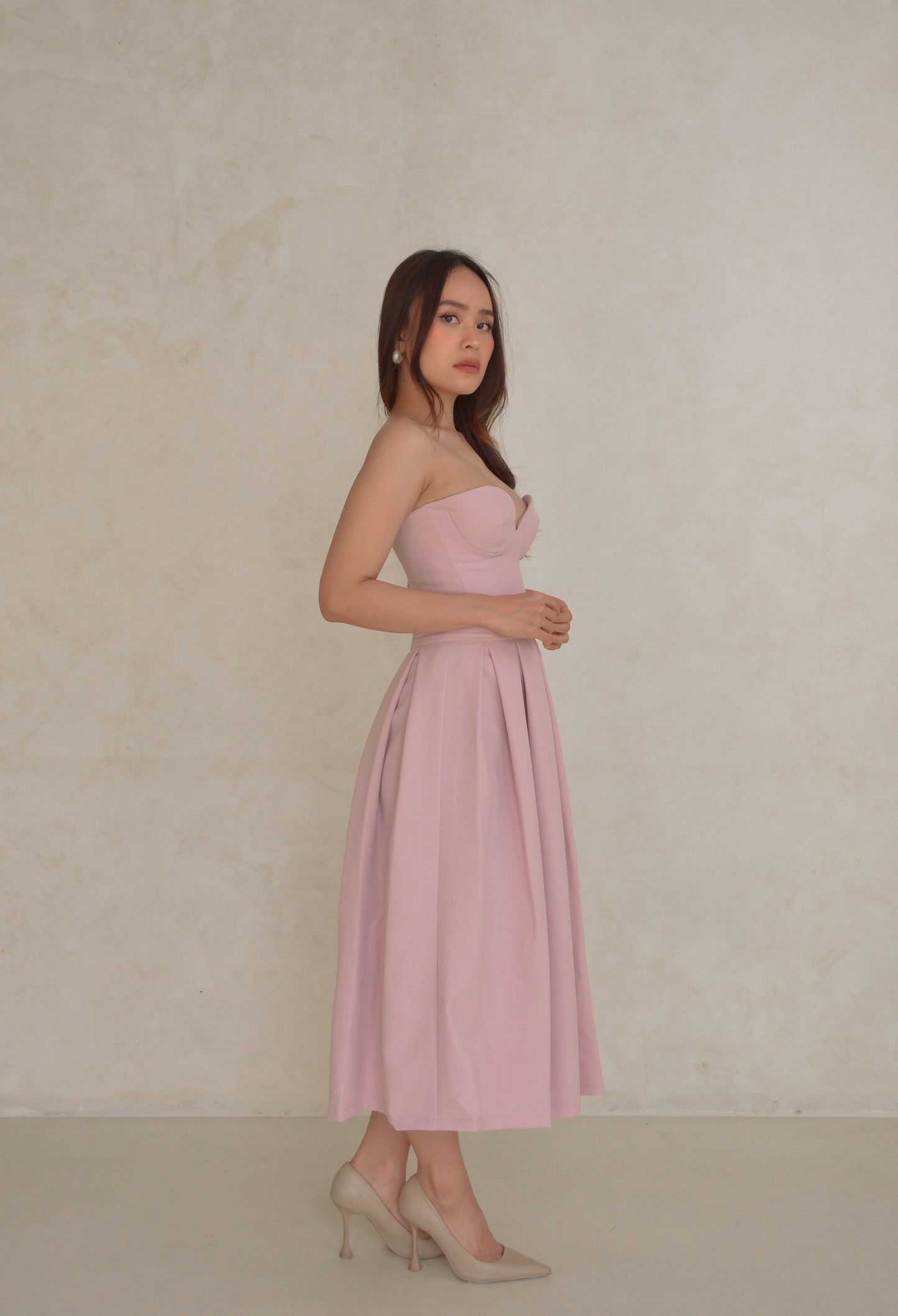 Supermodel Flare Dress in Pink